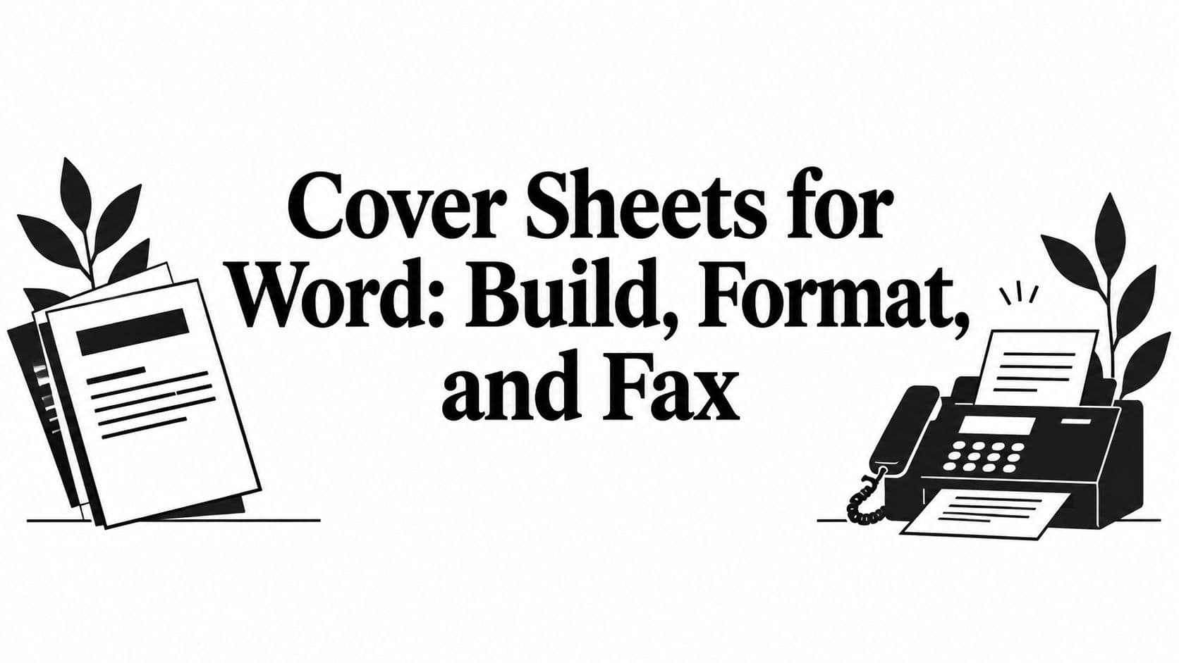 Cover Sheets for Word: Build, Format, and Fax