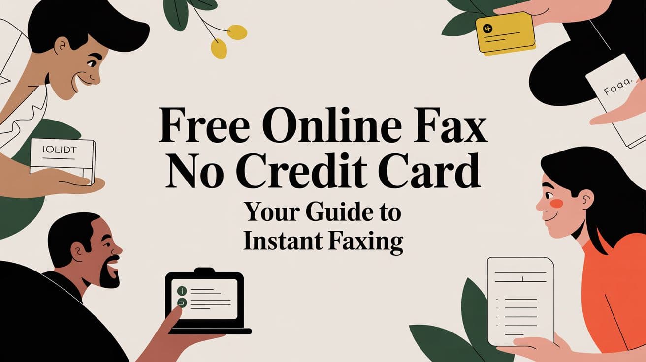 Free Online Fax No Credit Card Your Guide to Instant Faxing