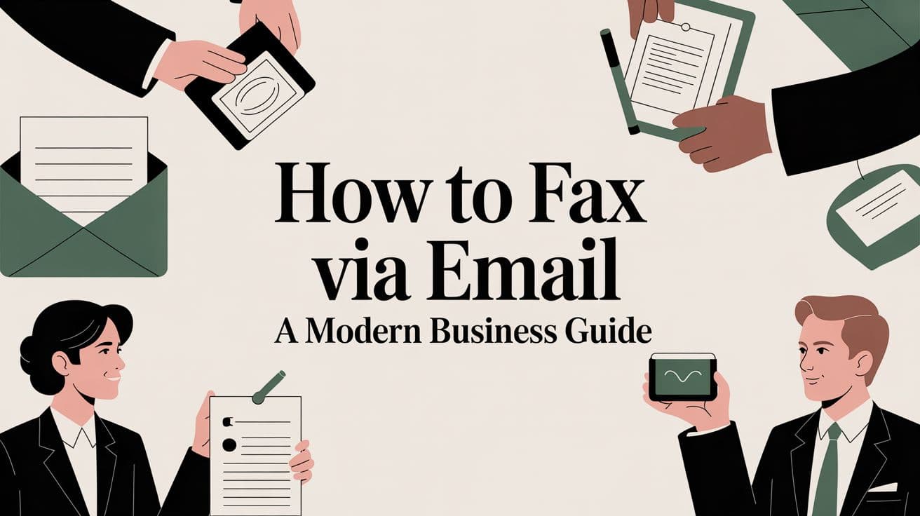 How to Fax Via Email A Modern Business Guide