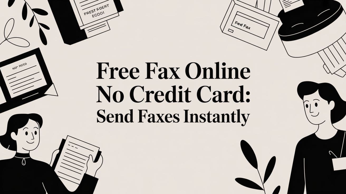 Free fax online no credit card: Send Faxes Instantly