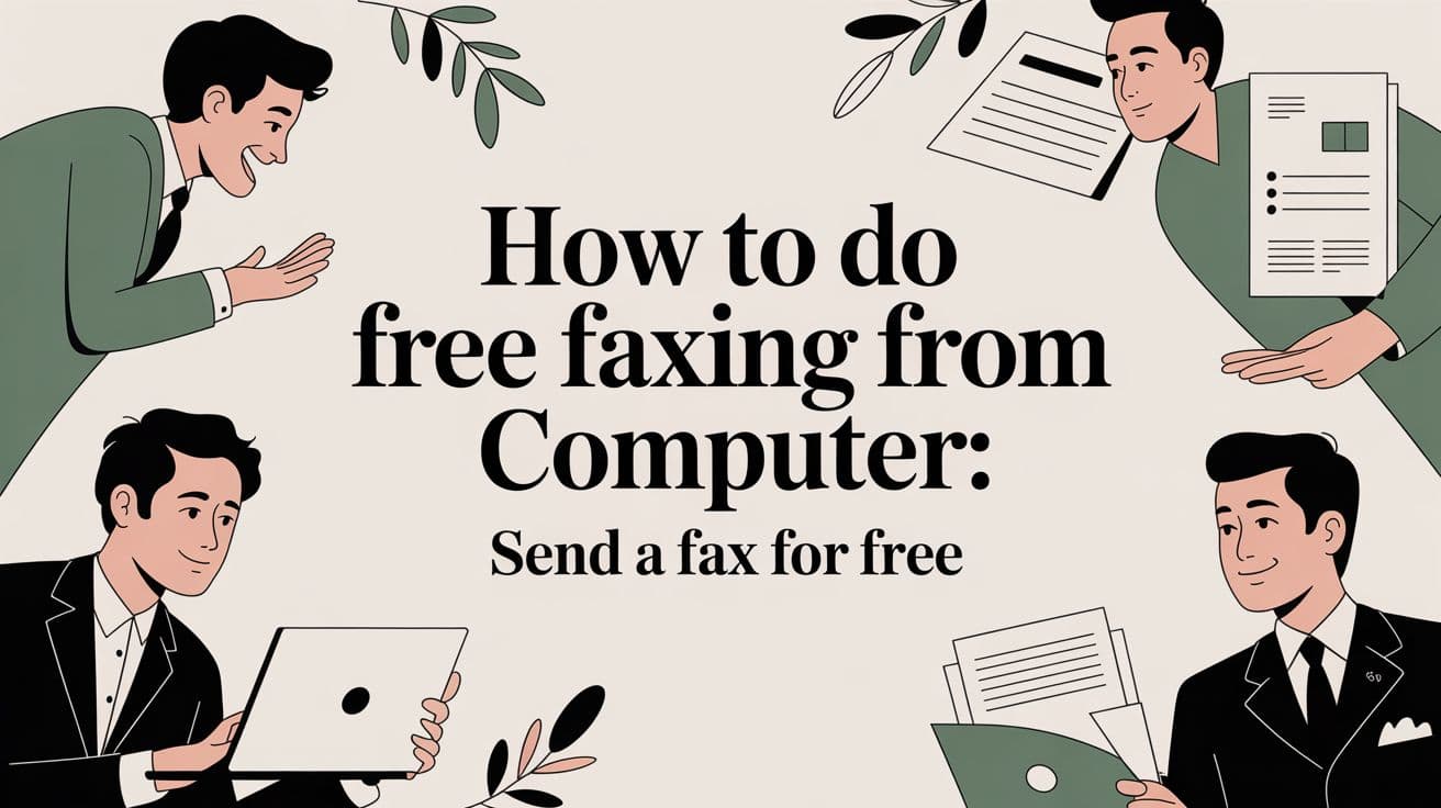 How to Do free faxing from computer: Send a Fax for Free