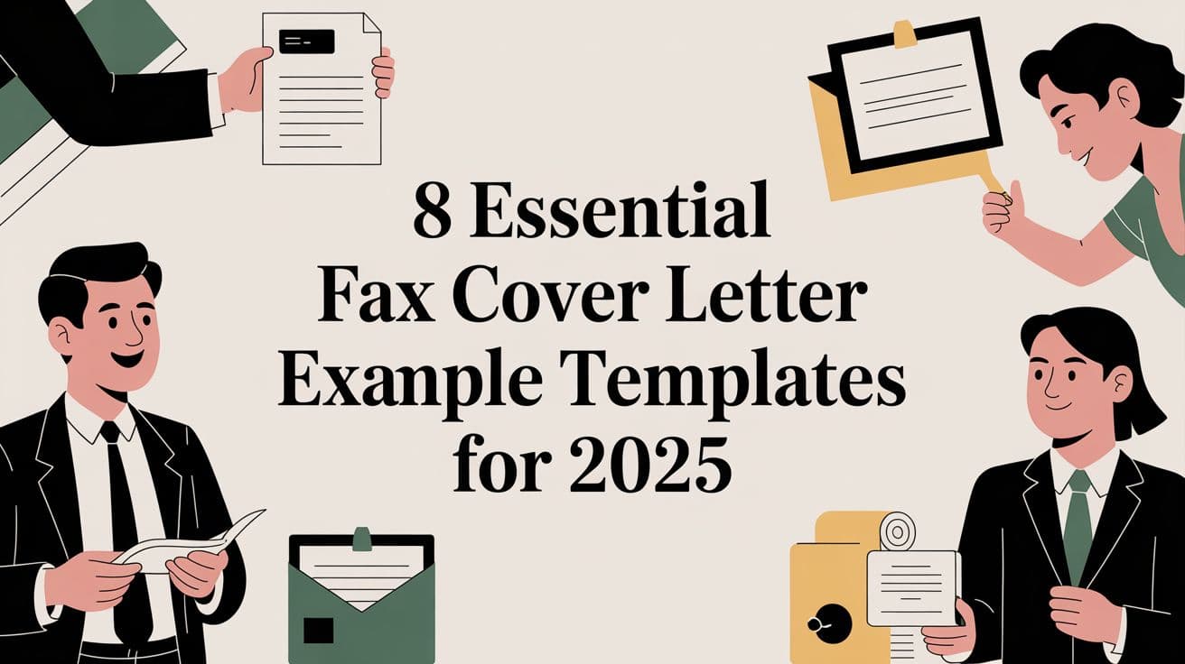 8 Essential Fax Cover Letter Example Templates for 2025