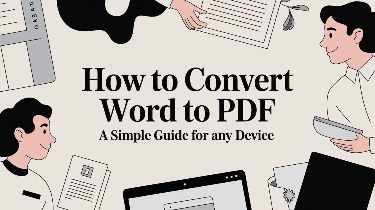 How to Convert Word to PDF A Simple Guide for Any Device