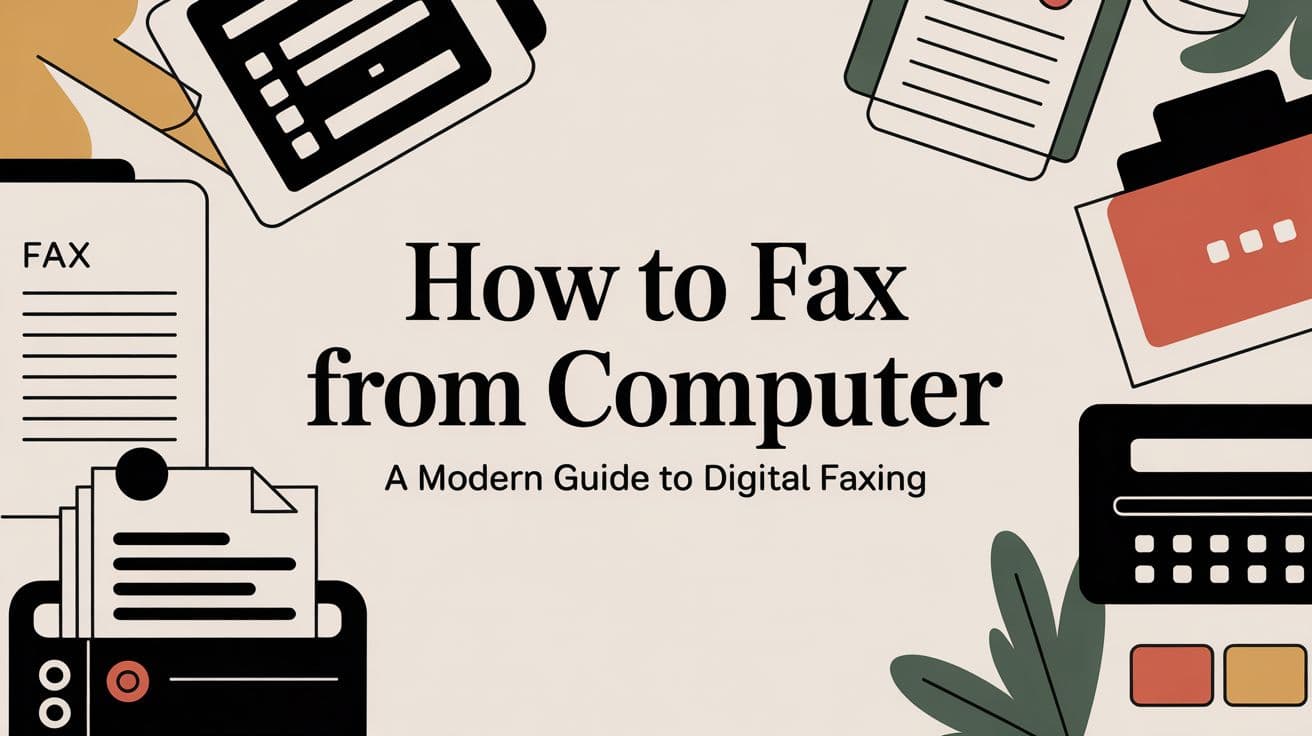 How to Fax From Computer A Modern Guide to Digital Faxing