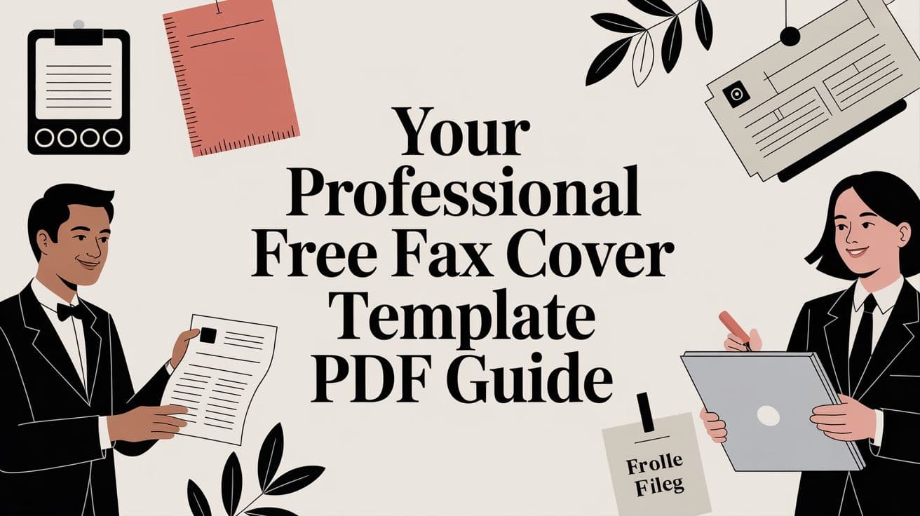 Your Professional Free Fax Cover Template PDF Guide