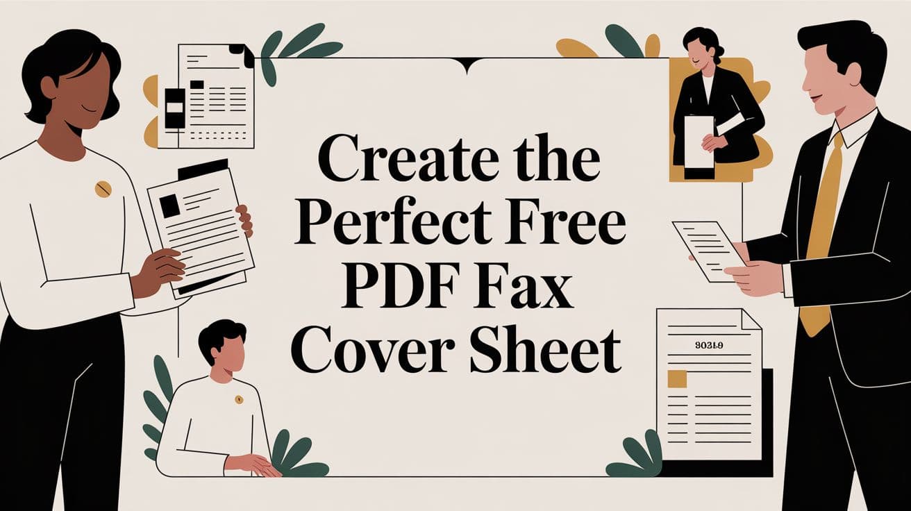 Create the Perfect Free PDF Fax Cover Sheet