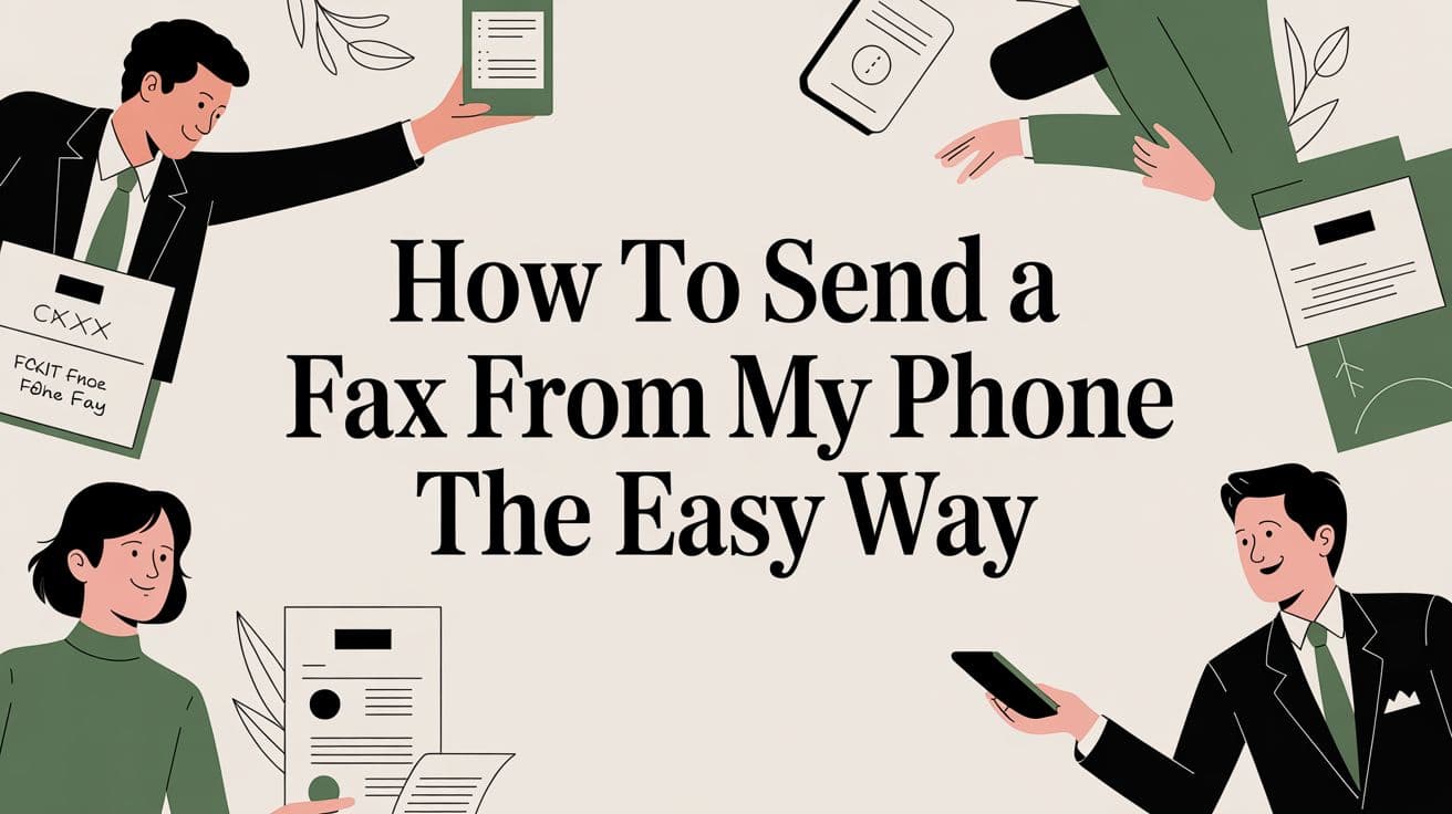How to Send a Fax From My Phone The Easy Way