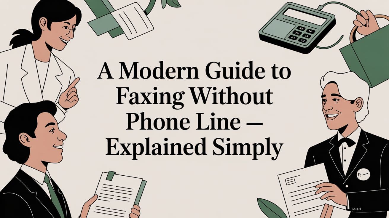 A Modern Guide to faxing without phone line — explained simply