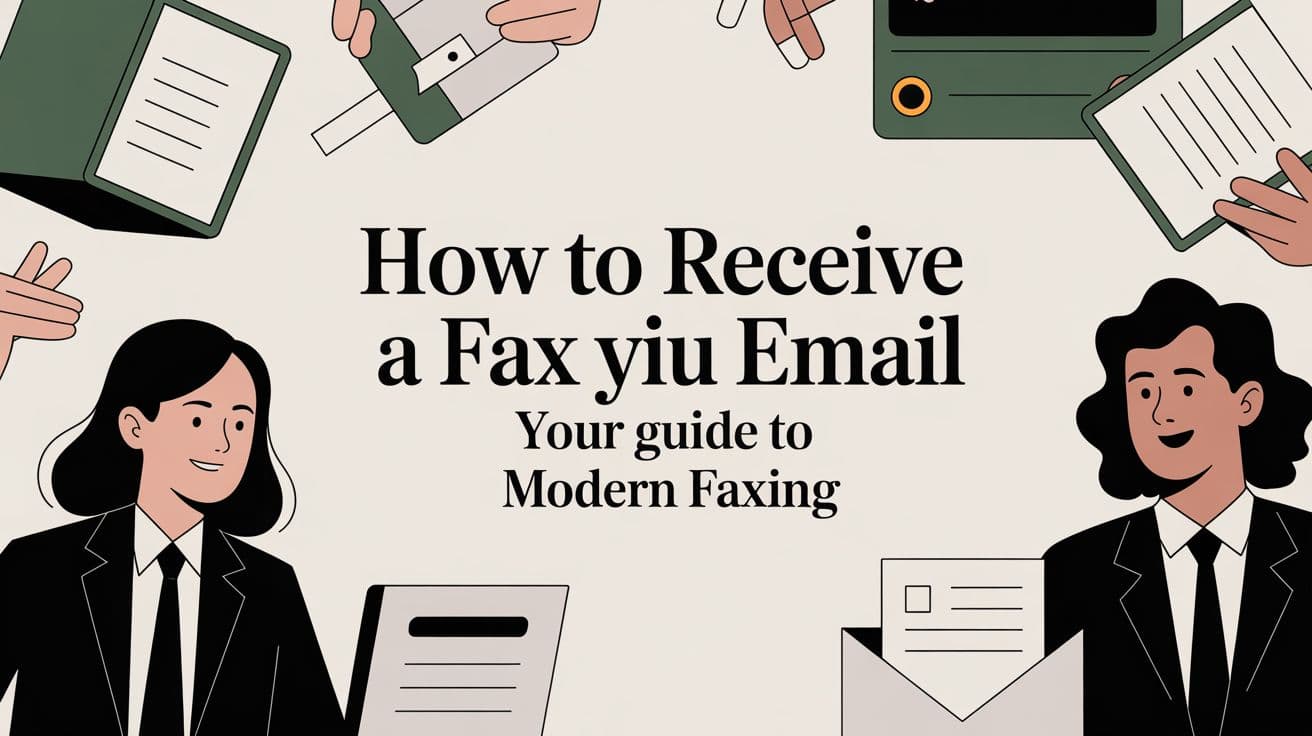 How to Receive a Fax Via Email Your Guide to Modern Faxing