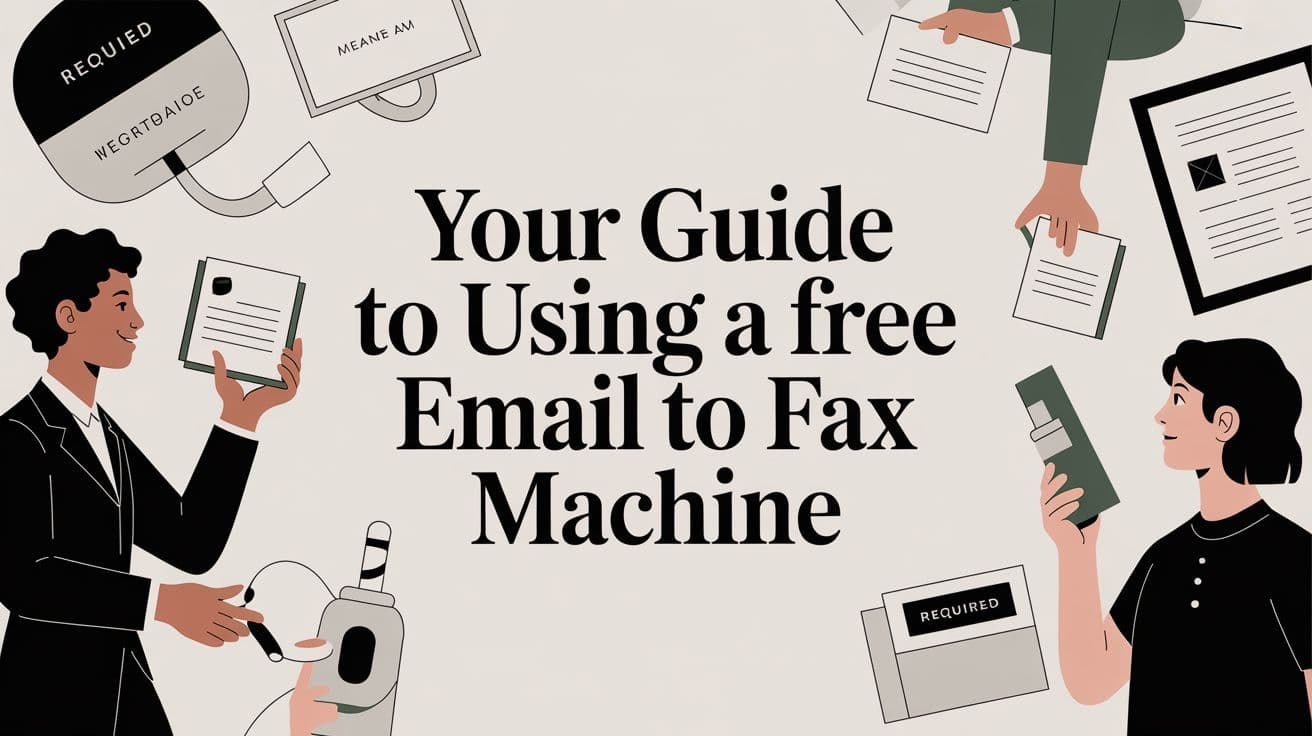 Your Guide to Using a Free Email to Fax Machine
