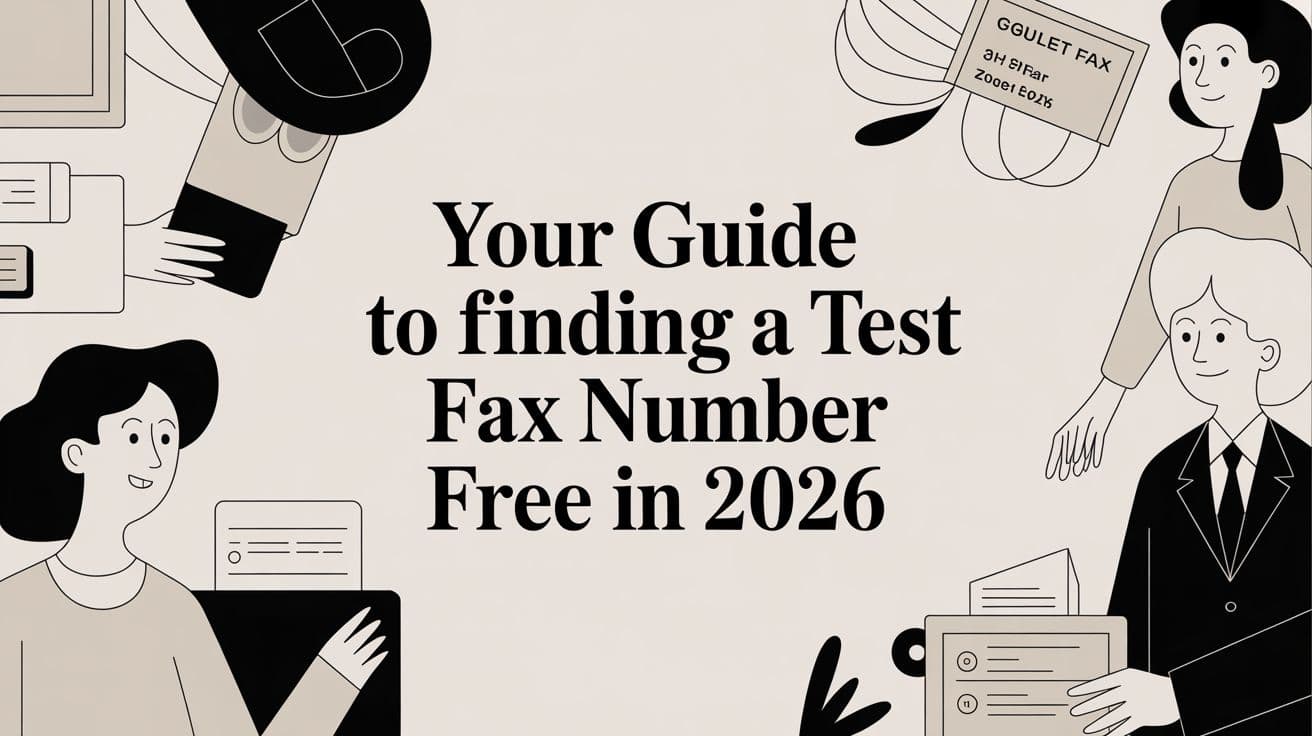 Your Guide to Finding a Test Fax Number Free in 2026