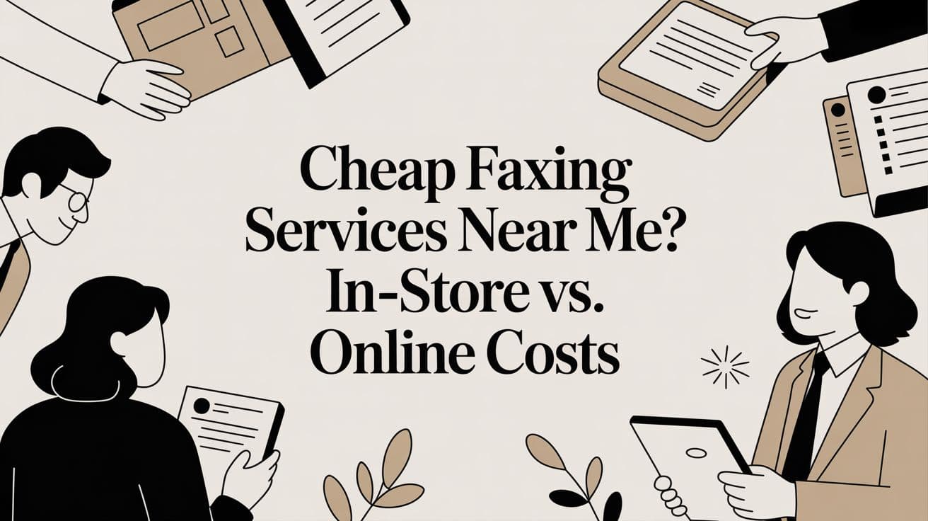 Cheap Faxing Services Near Me? In-Store vs. Online Costs