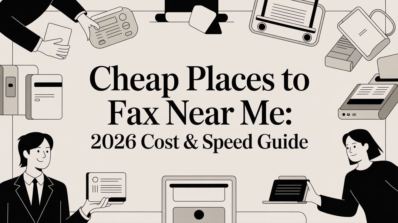 Cheap Places to Fax Near Me: 2026 Cost & Speed Guide