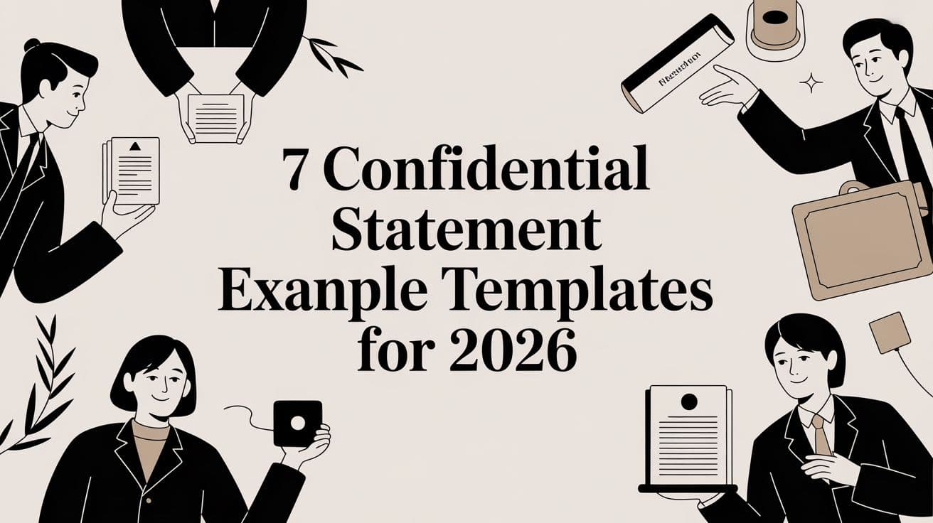 7 Confidential Statement Example Templates for 2026