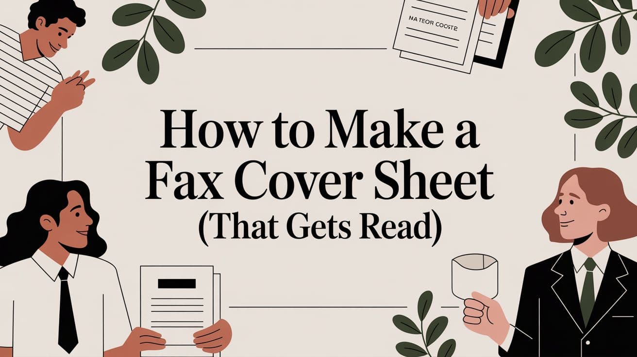How to Make a Fax Cover Sheet (That Gets Read)