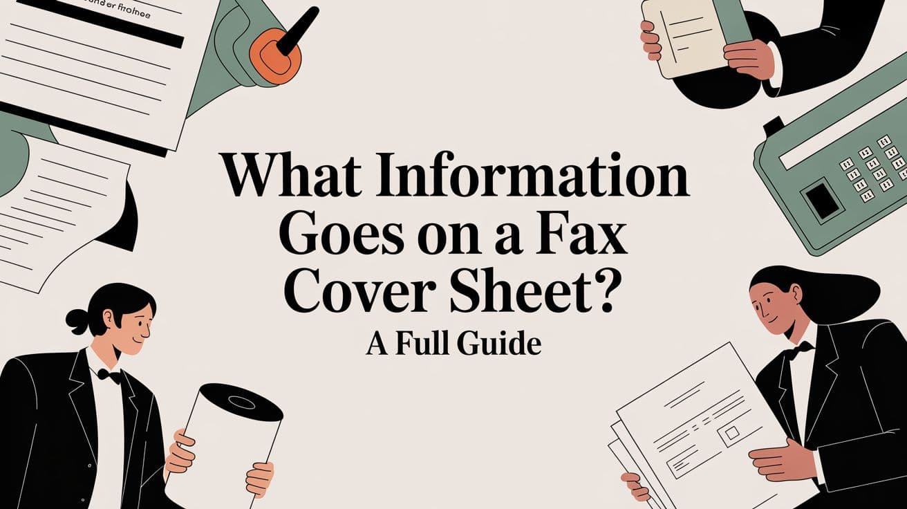 What Information Goes on a Fax Cover Sheet? A Full Guide