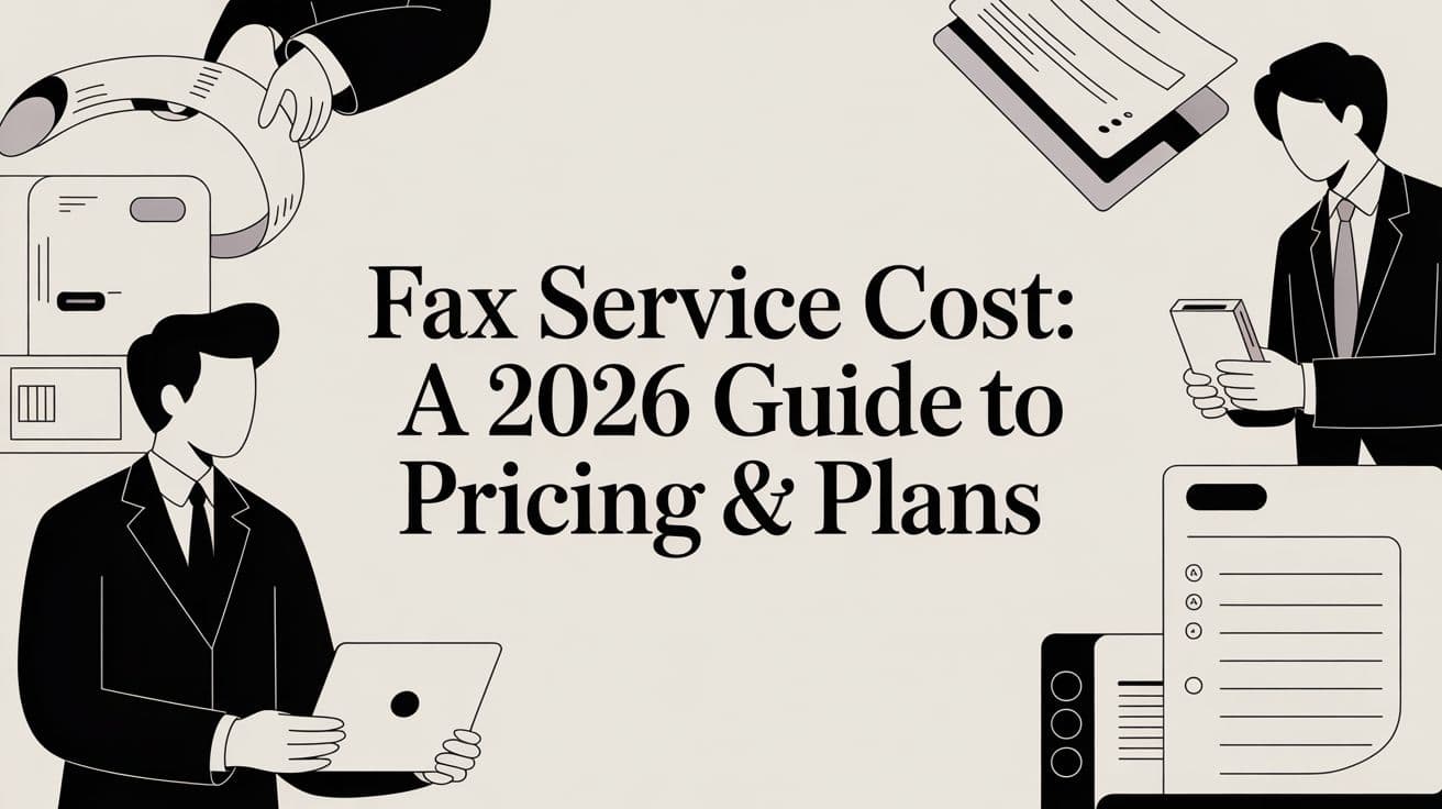 Fax Service Cost: A 2026 Guide to Pricing & Plans