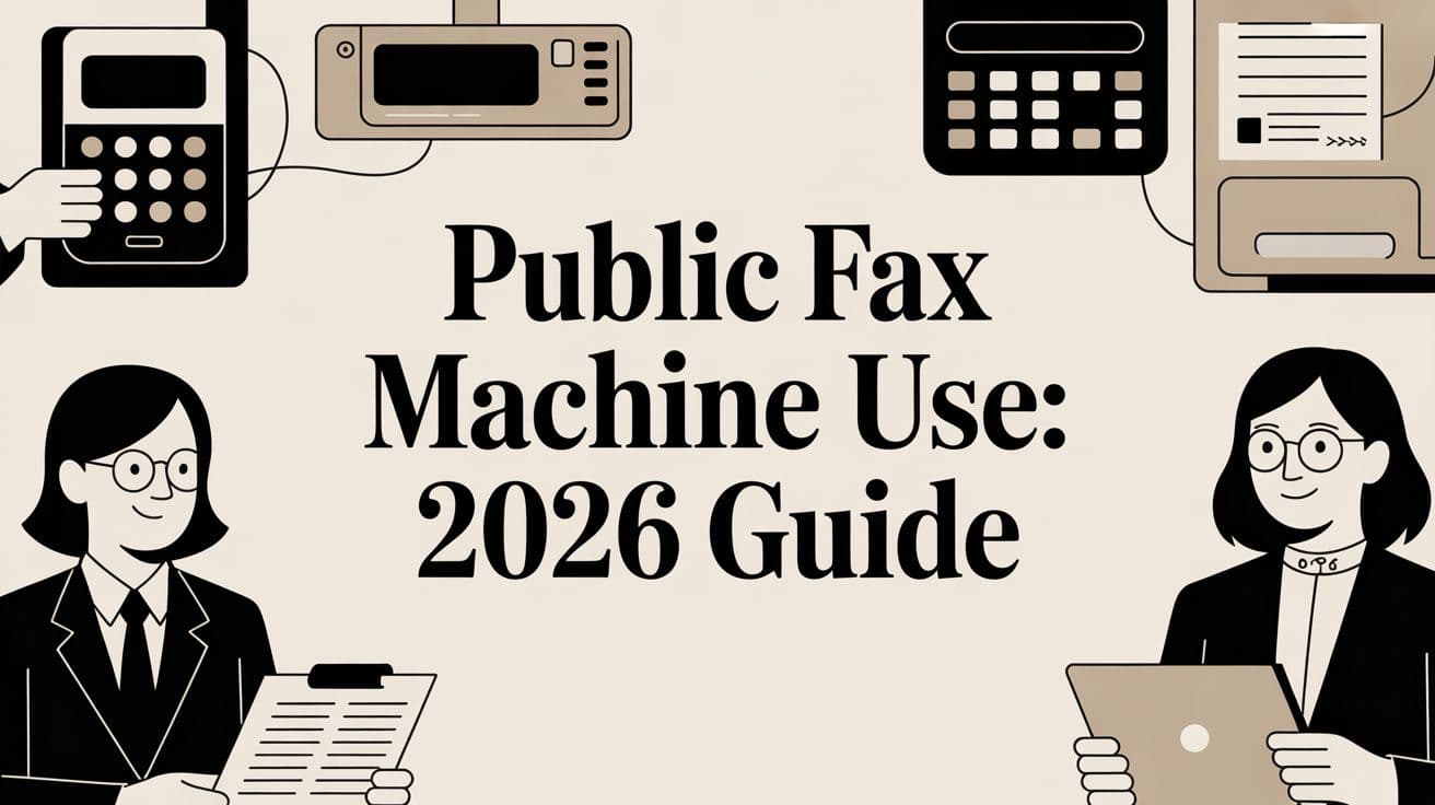Public Fax Machine Use: 2026 Guide