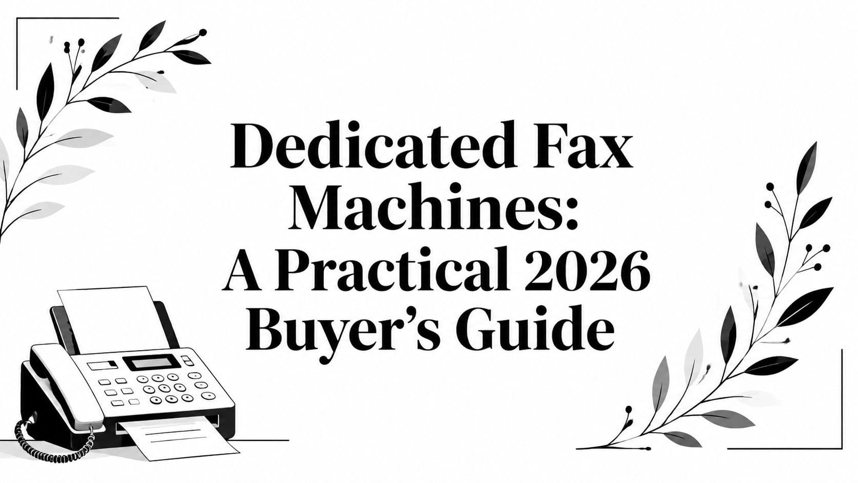 Dedicated Fax Machines: A Practical 2026 Buyer’s Guide