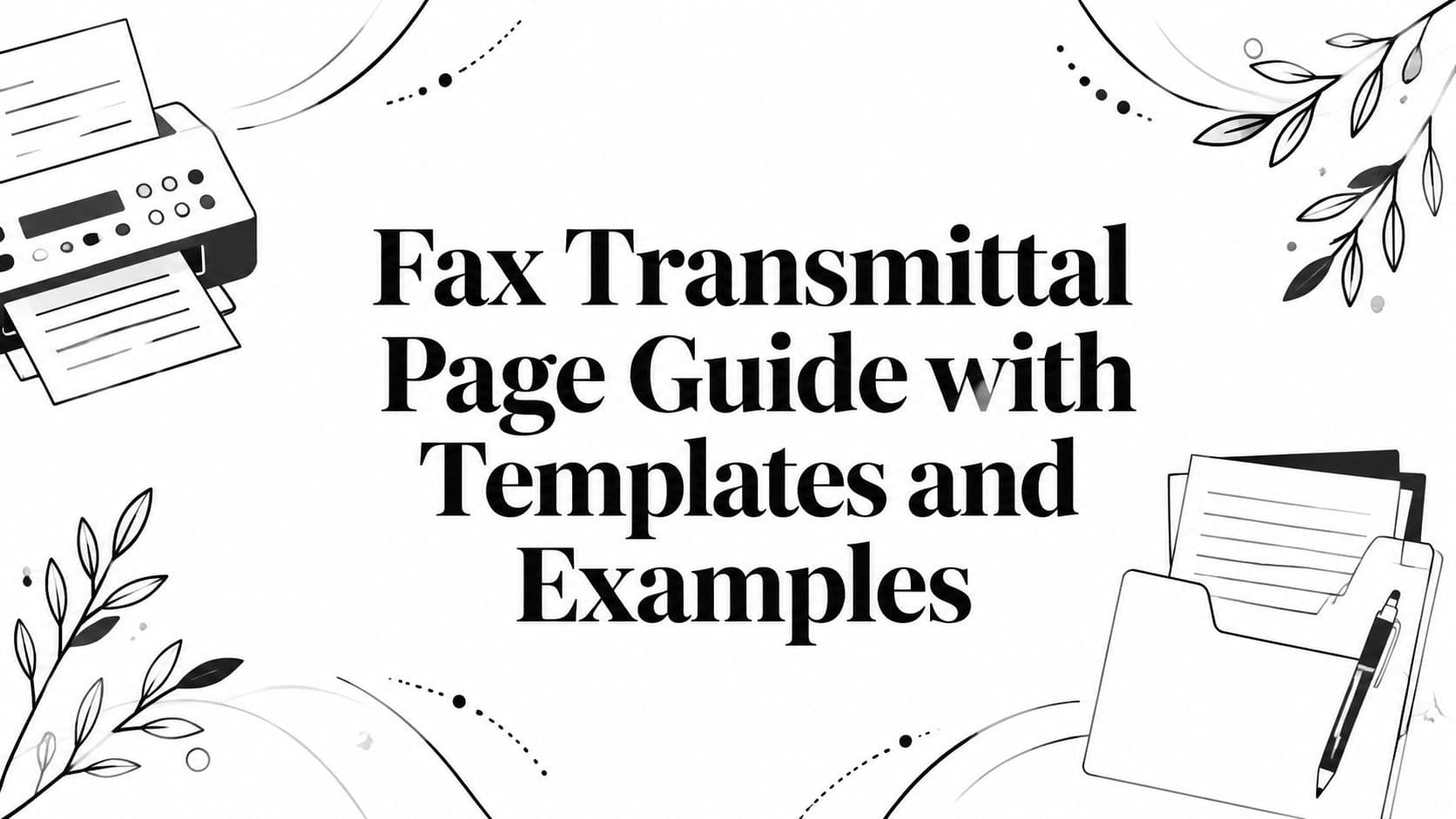 Fax Transmittal Page Guide with Templates and Examples